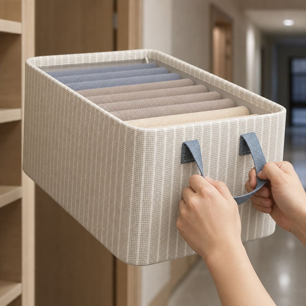 Dorm Room Clothes Organizer Bin