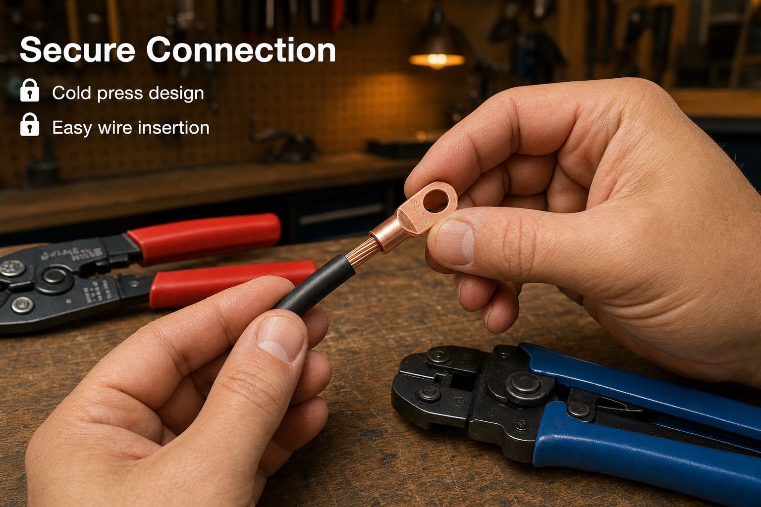 SC Exterior Bare Terminal Gold Cold Press Terminal Heat Shrink Tubing