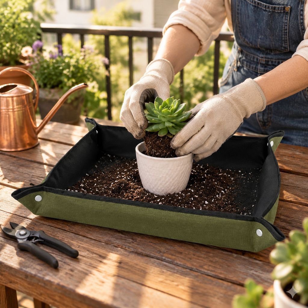 Gardening Soil Change Oxford Operation Mat Succulent Plants Balcony Mixing Soil