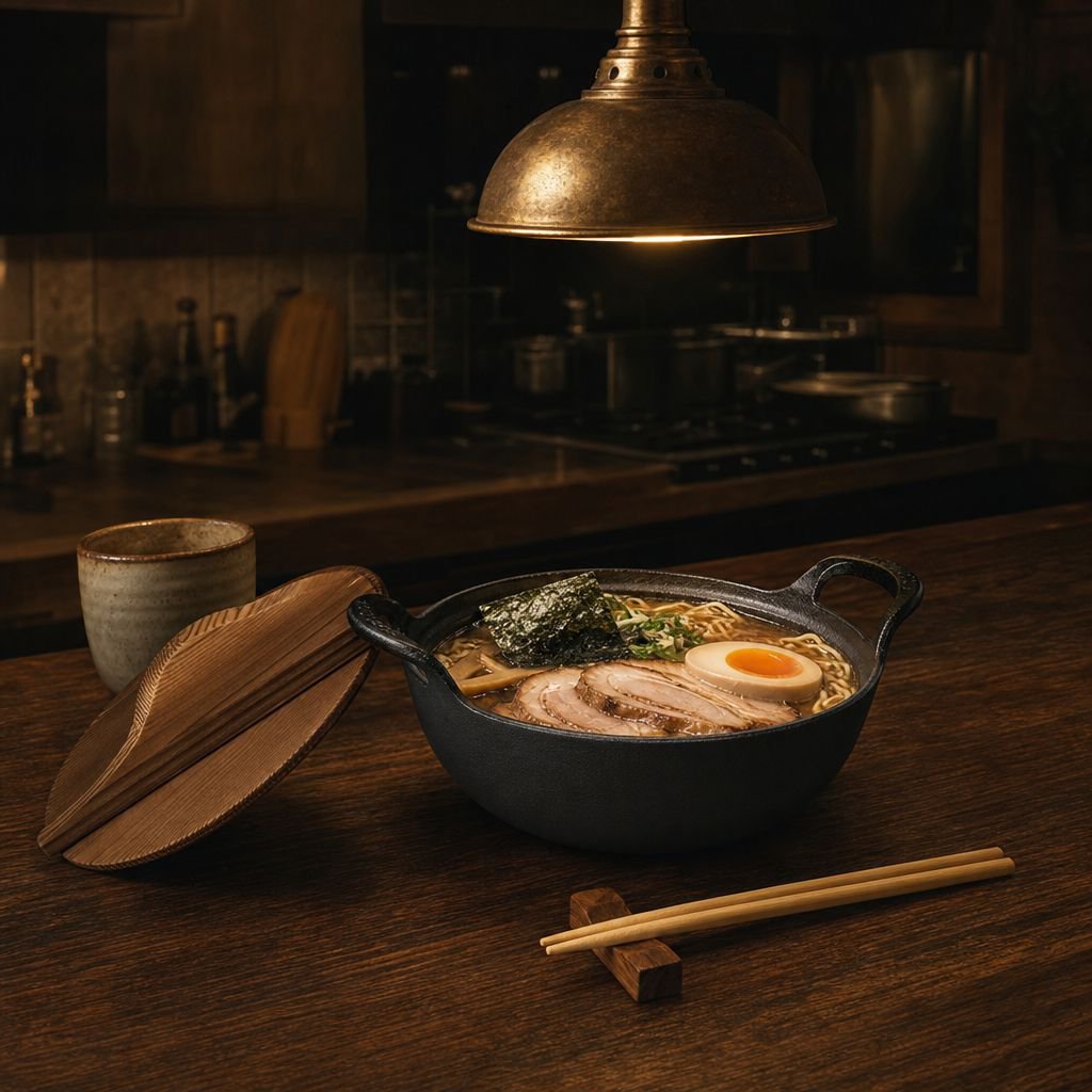Olla de hierro fundido saludable sin recubrimiento Yuanbao para una persona estilo japonés