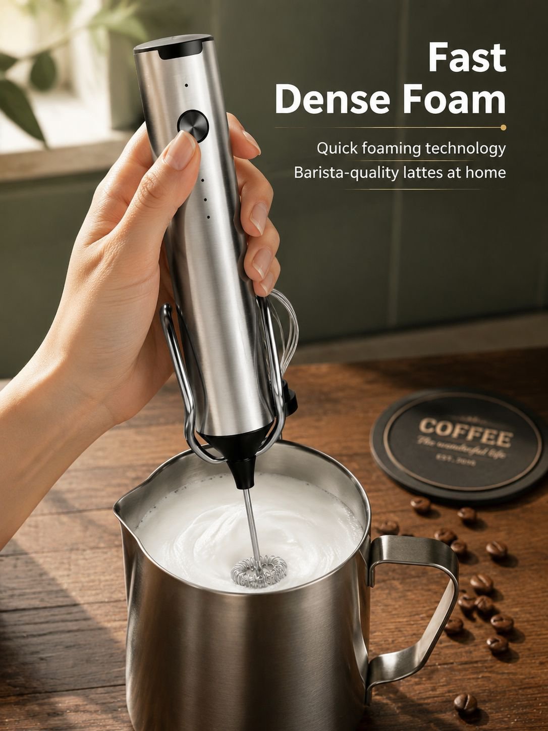 Portable DIY Smart Electric Milk Frother
