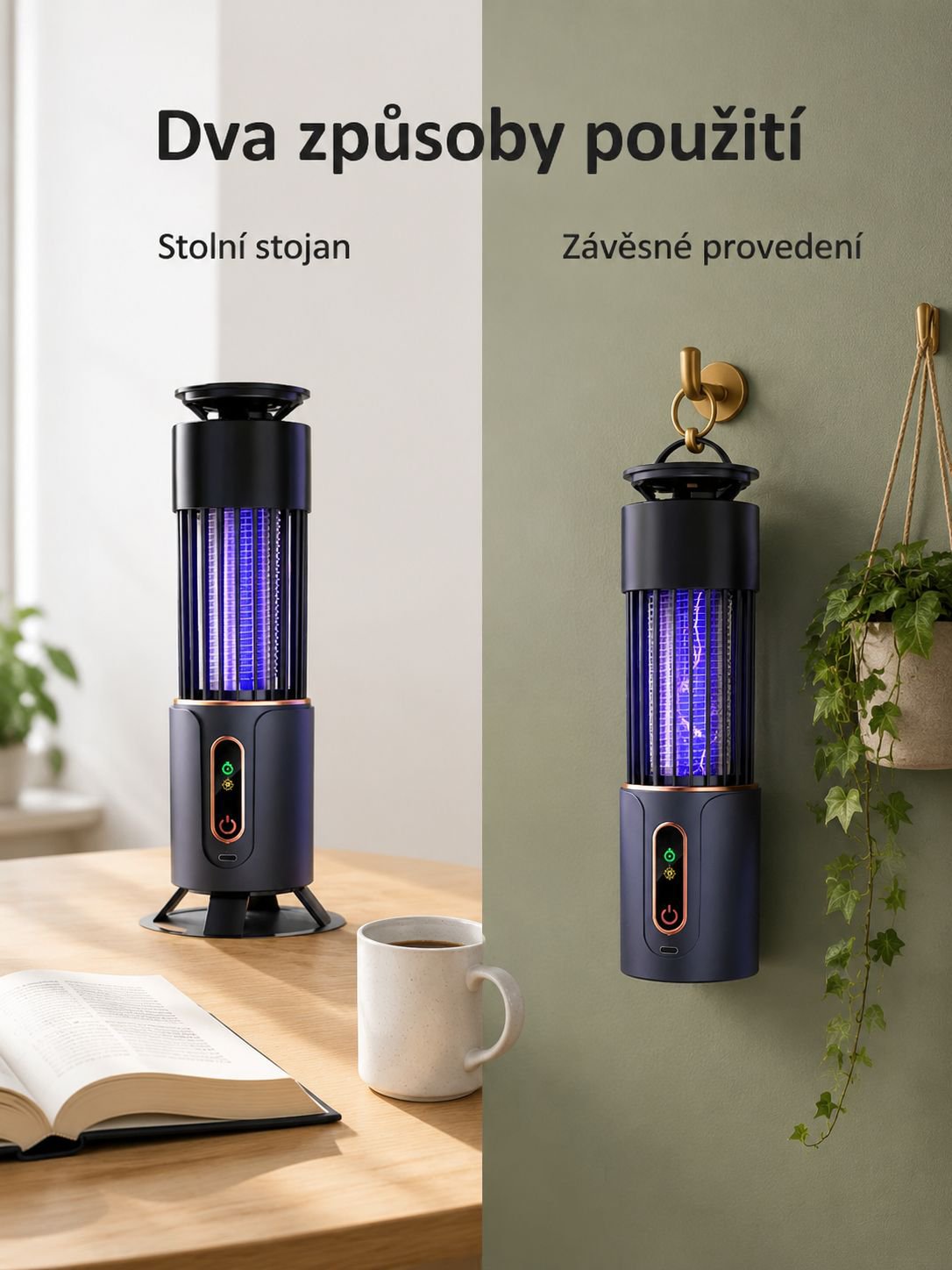 Ultrafialová elektrická lampa na hubení komárů