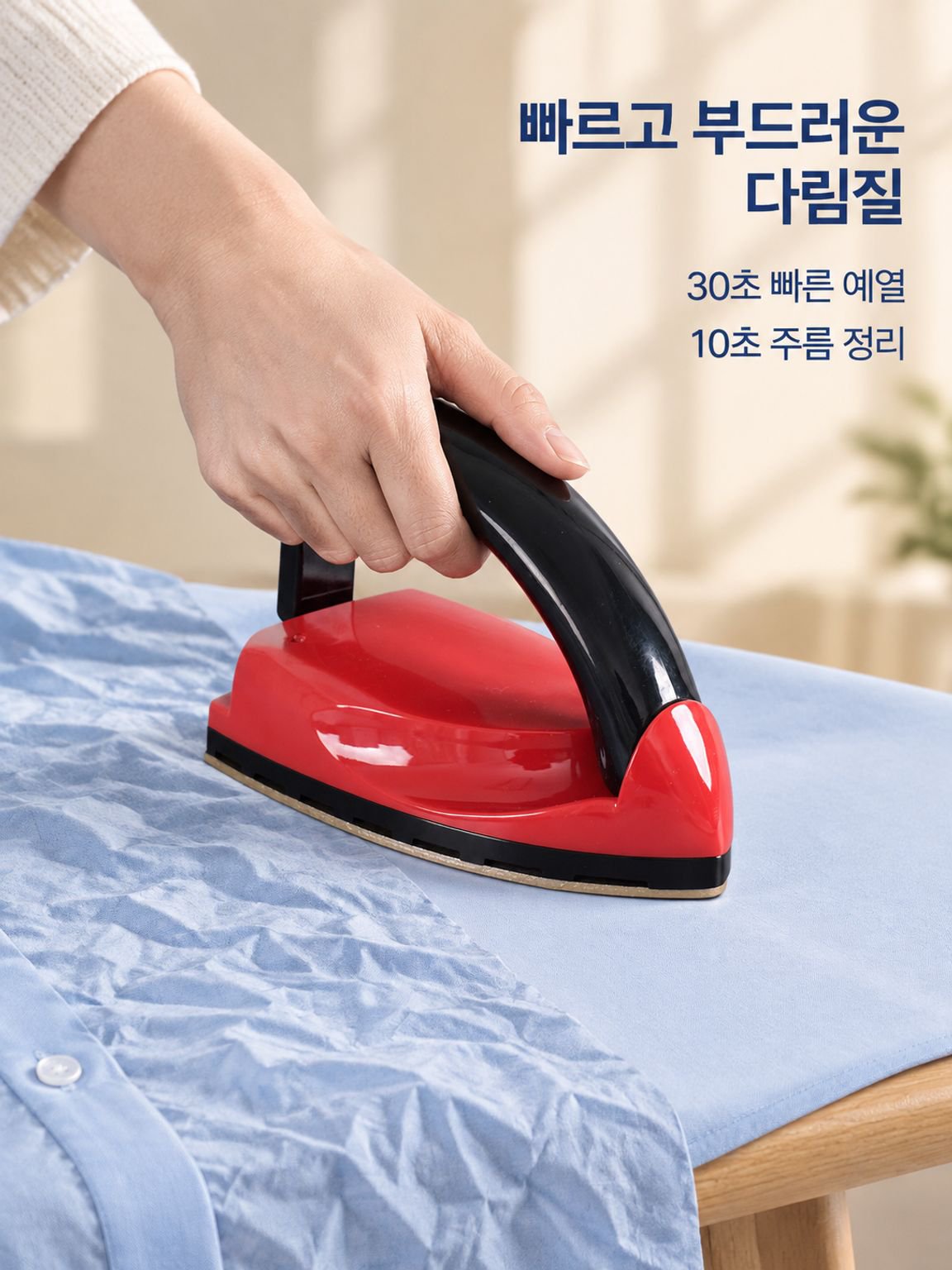 【초고속 예열】 미니 휴대용 다리미