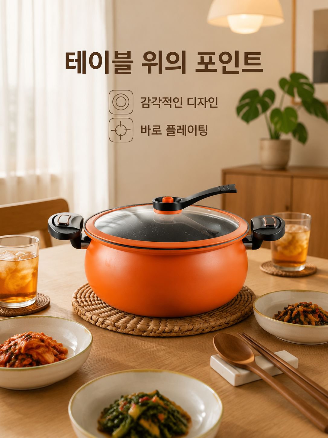 다기능 미압 논스틱 요리 냄비