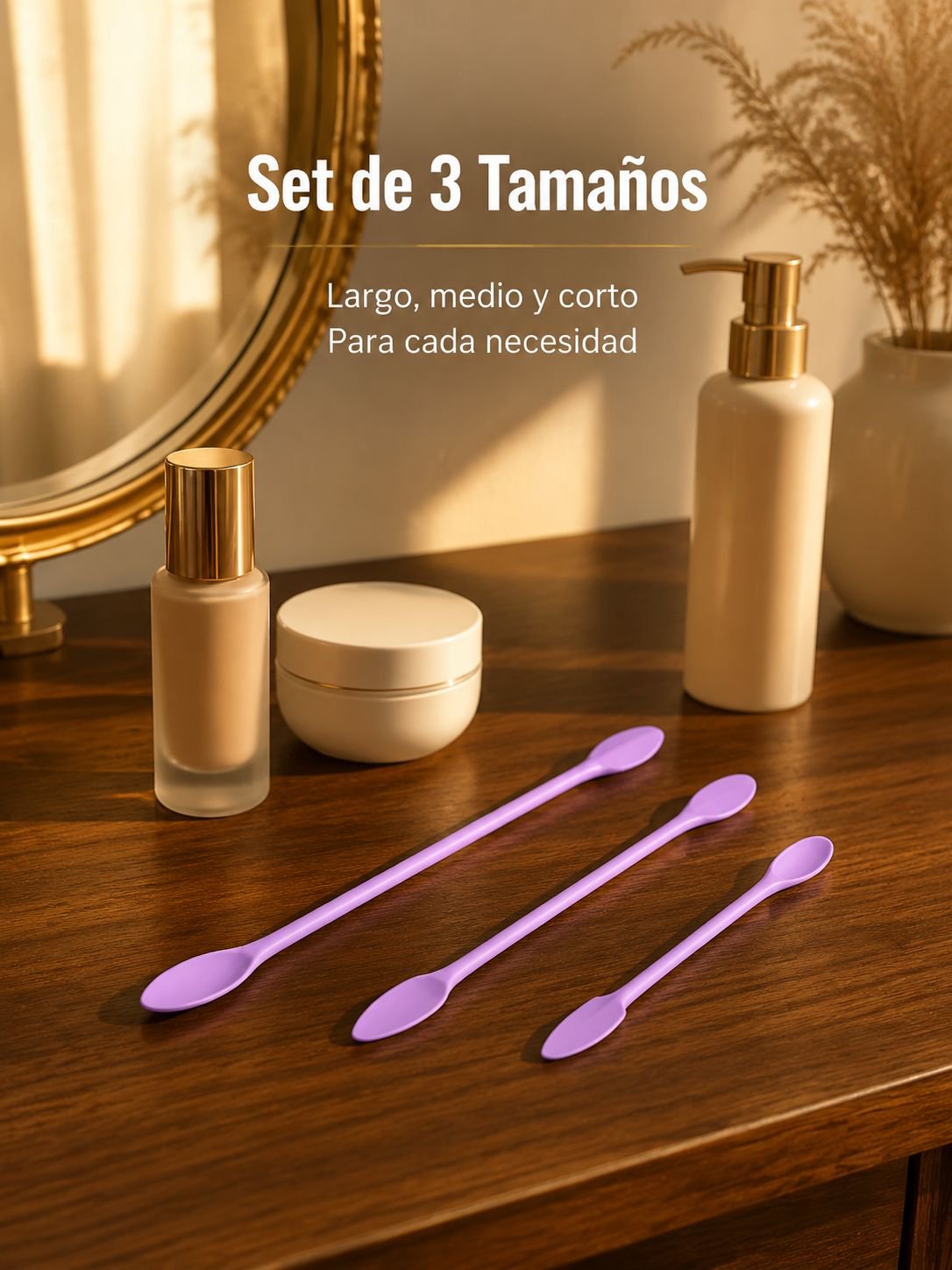 Cucharita mini de silicona para cremas, lociones y productos corporales