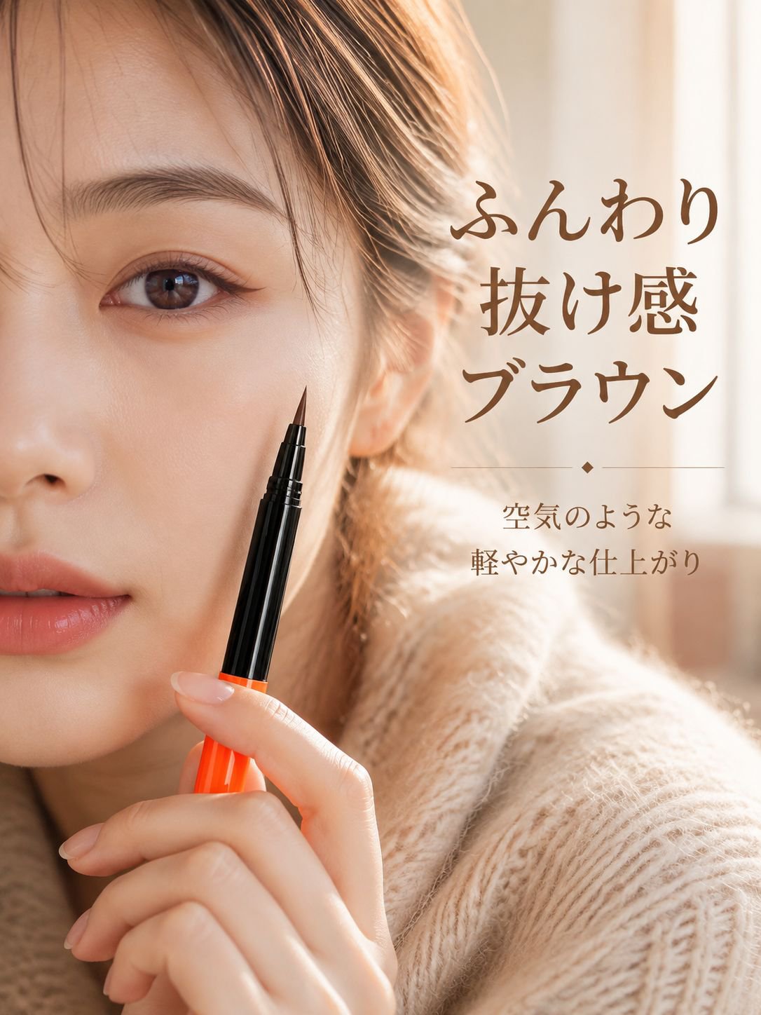 目元を美しく引き立てるアイライナーの仕上がり