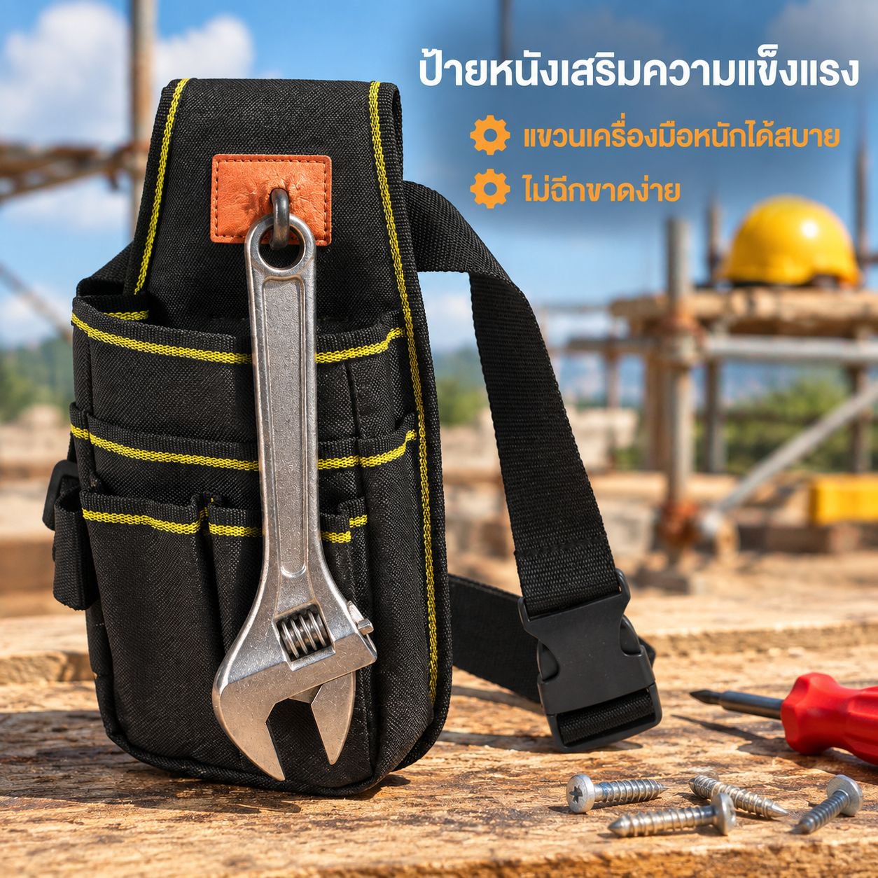 กระเป๋าใส่เครื่องมือแบบหลายช่อง ทนทานต่อการสึกหรอ สำหรับช่างไฟฟ้า