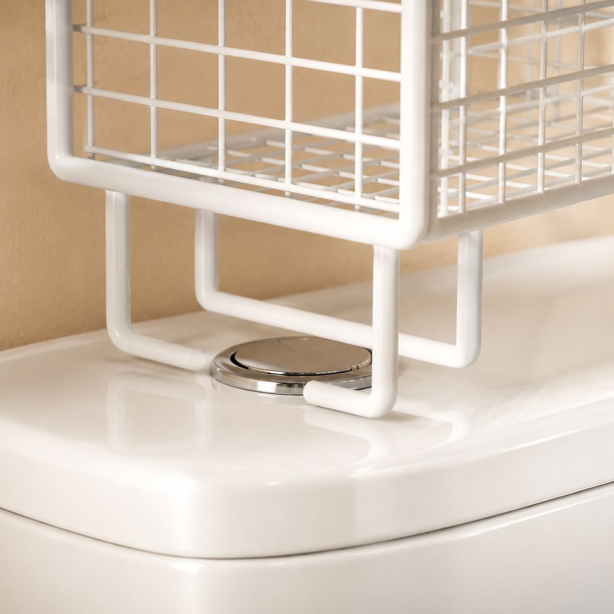 Multifunktionales Badezimmer-Doppelschichtregal für die Toilette