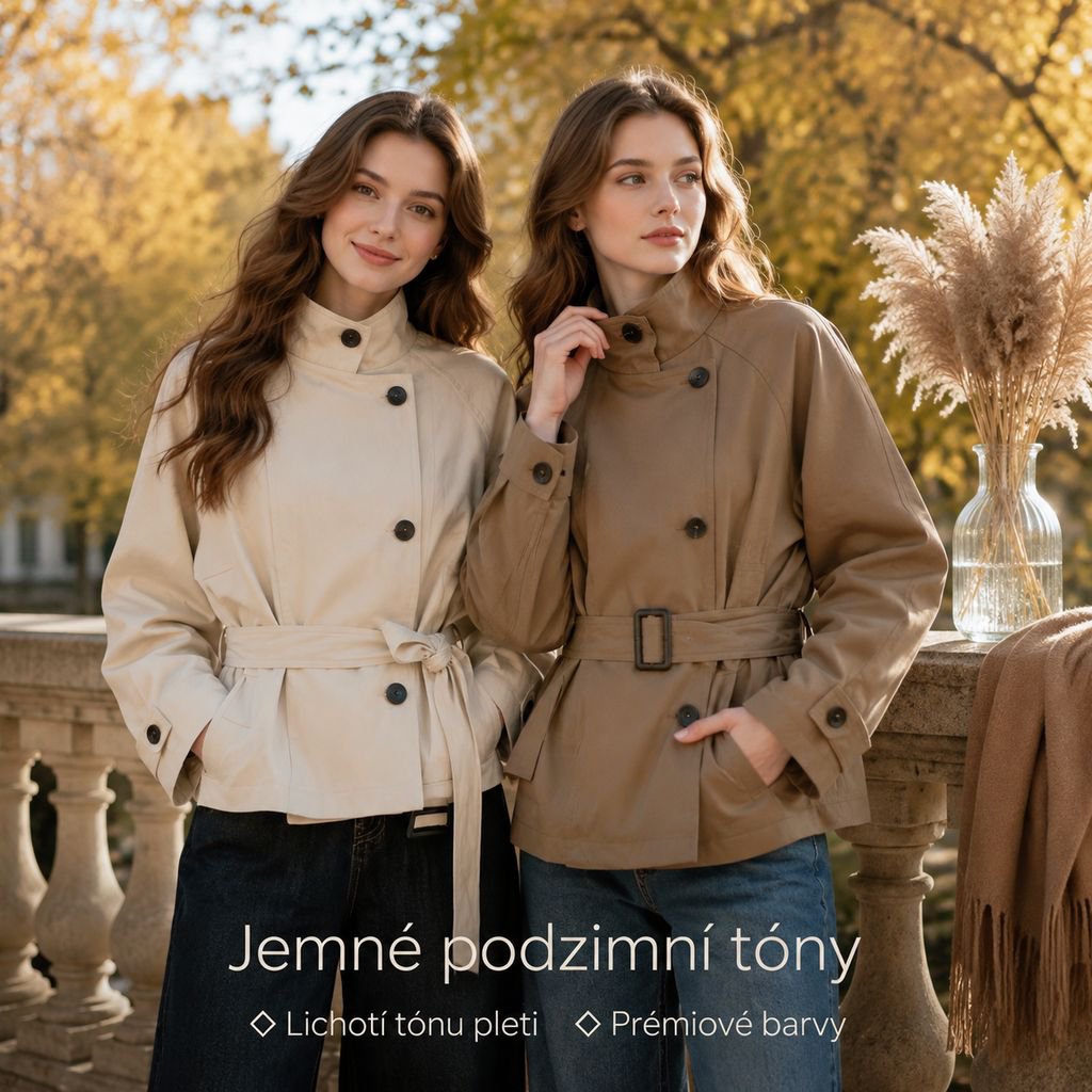 Podzimní trendy korejský minimalistický dámský trenčkot novinka