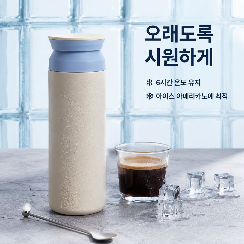 고급스러운 일본식 휴대용 보온컵 스테인리스 소재