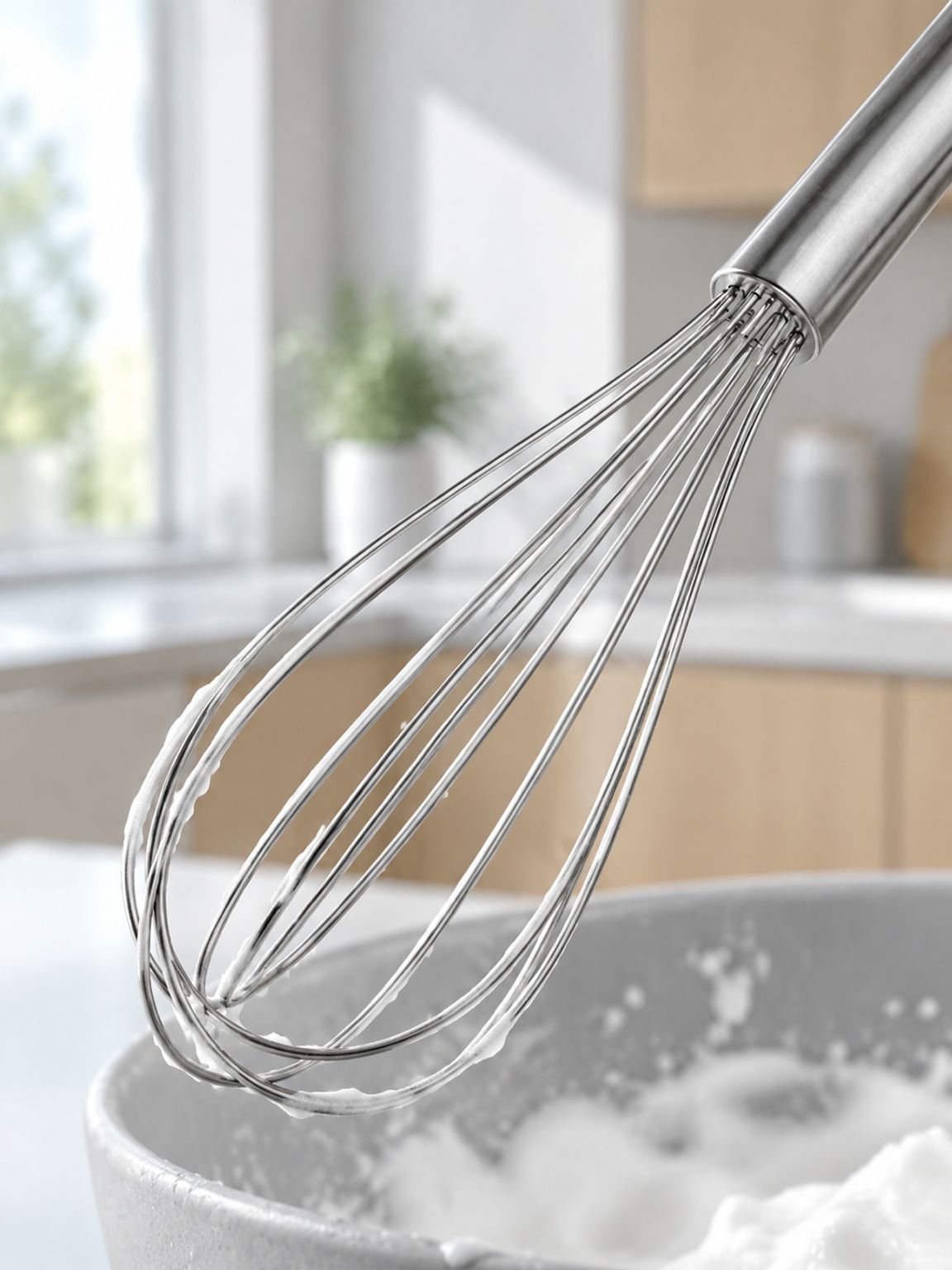 Edelstahl Schneebesen für Eier und Sahne