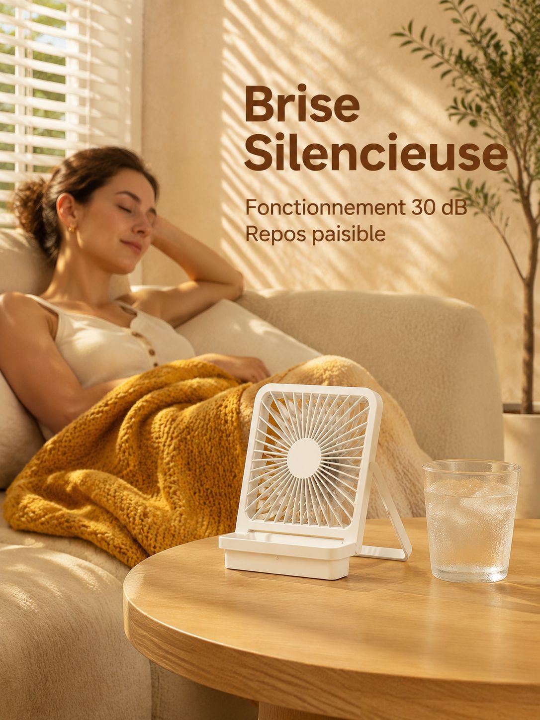 Ventilateur compact pour la maison ou le bureau