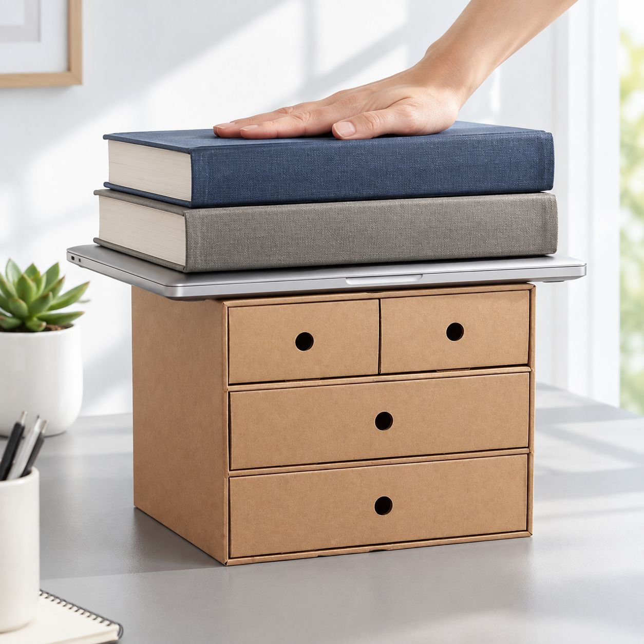 Boîte de rangement robuste pour bureau professionnel