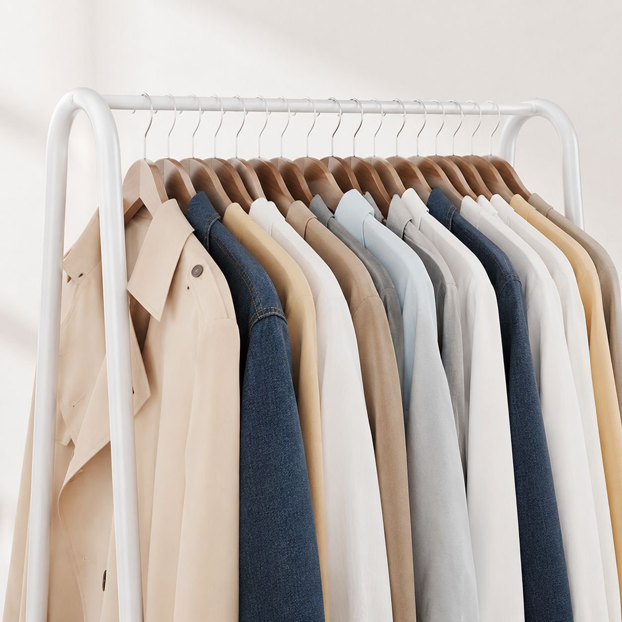 Easy-to-assemble multifunctional floor coat rack