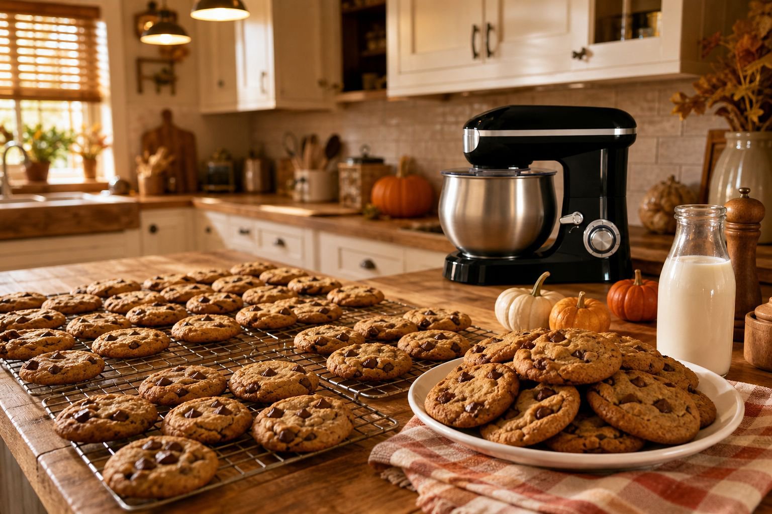 Blending ingredients in large capacity stand mixer
