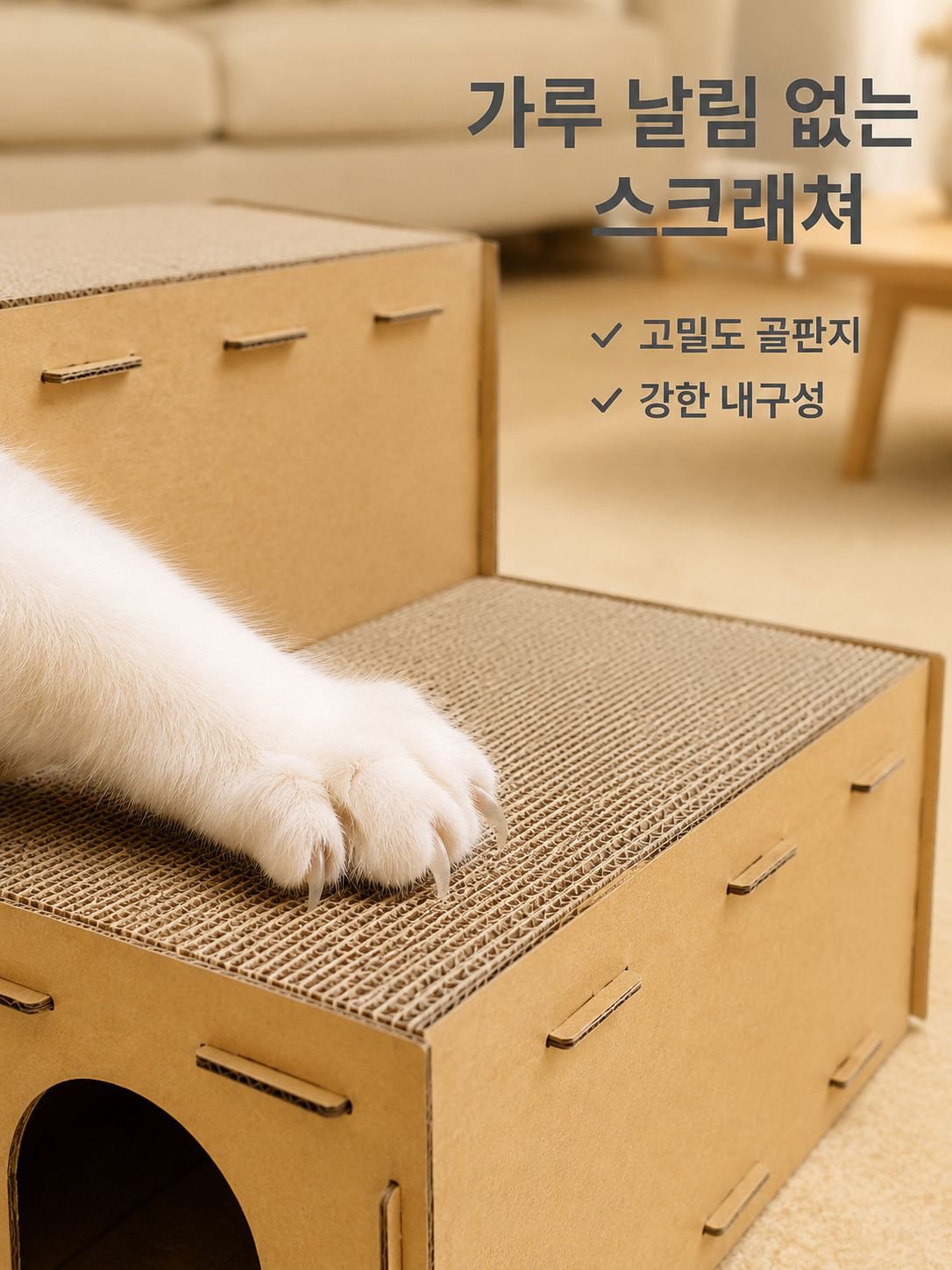 반려동물 다층 고양이 골판지 빌라