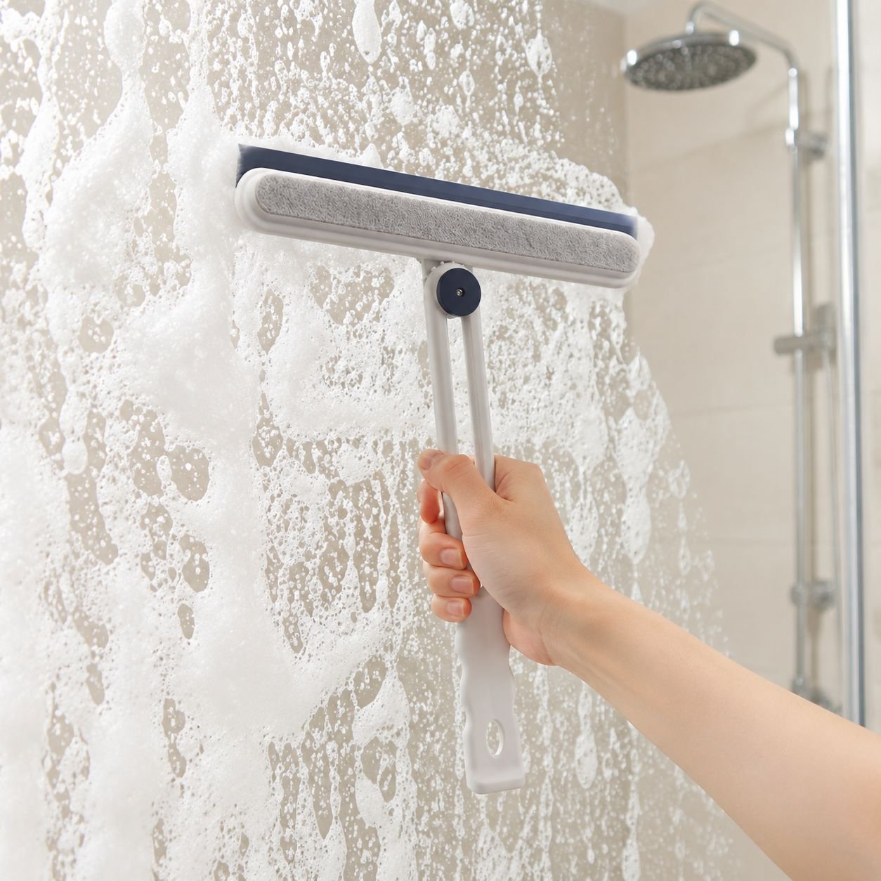 Double-sided Glass Cleaner for Windows and Bathroom