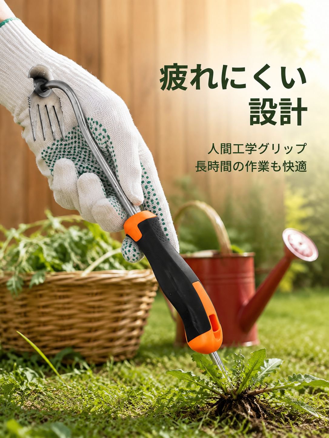 簡単に根こそぎ草取り除草器セット 草刈り用品