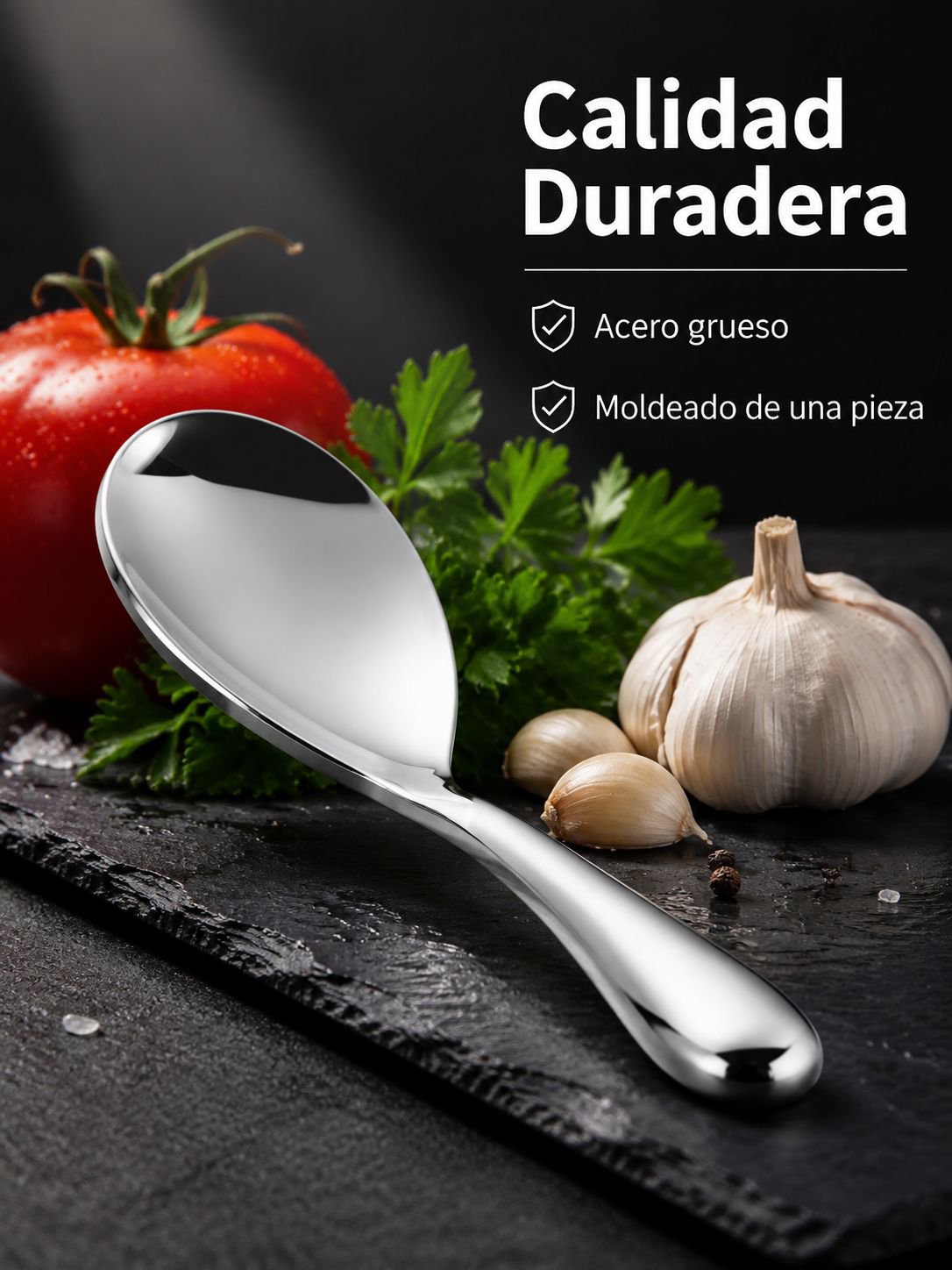 Cuchara grande antiadherente para arroz