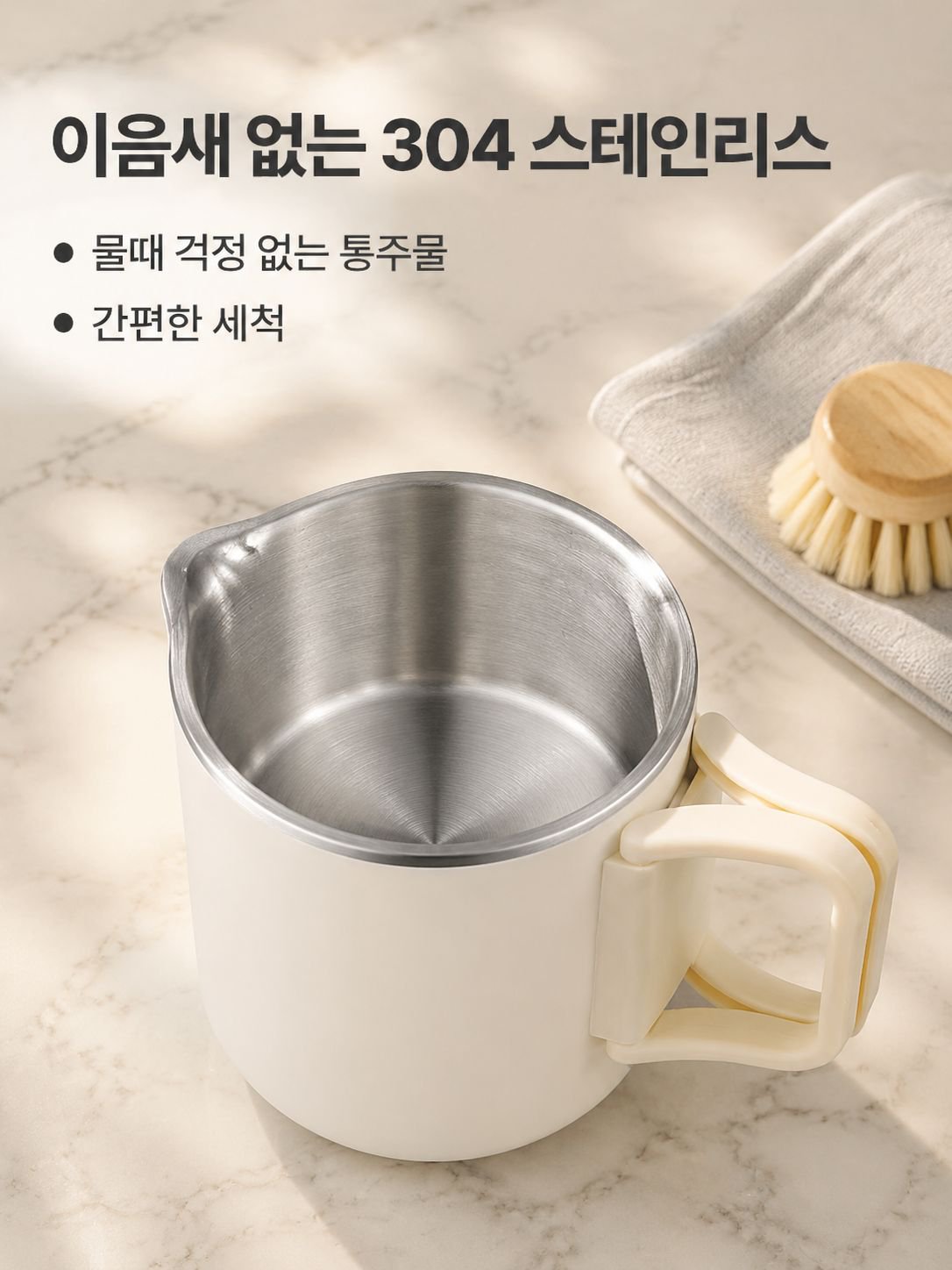휴대용 스테인리스강 접이식 주전자