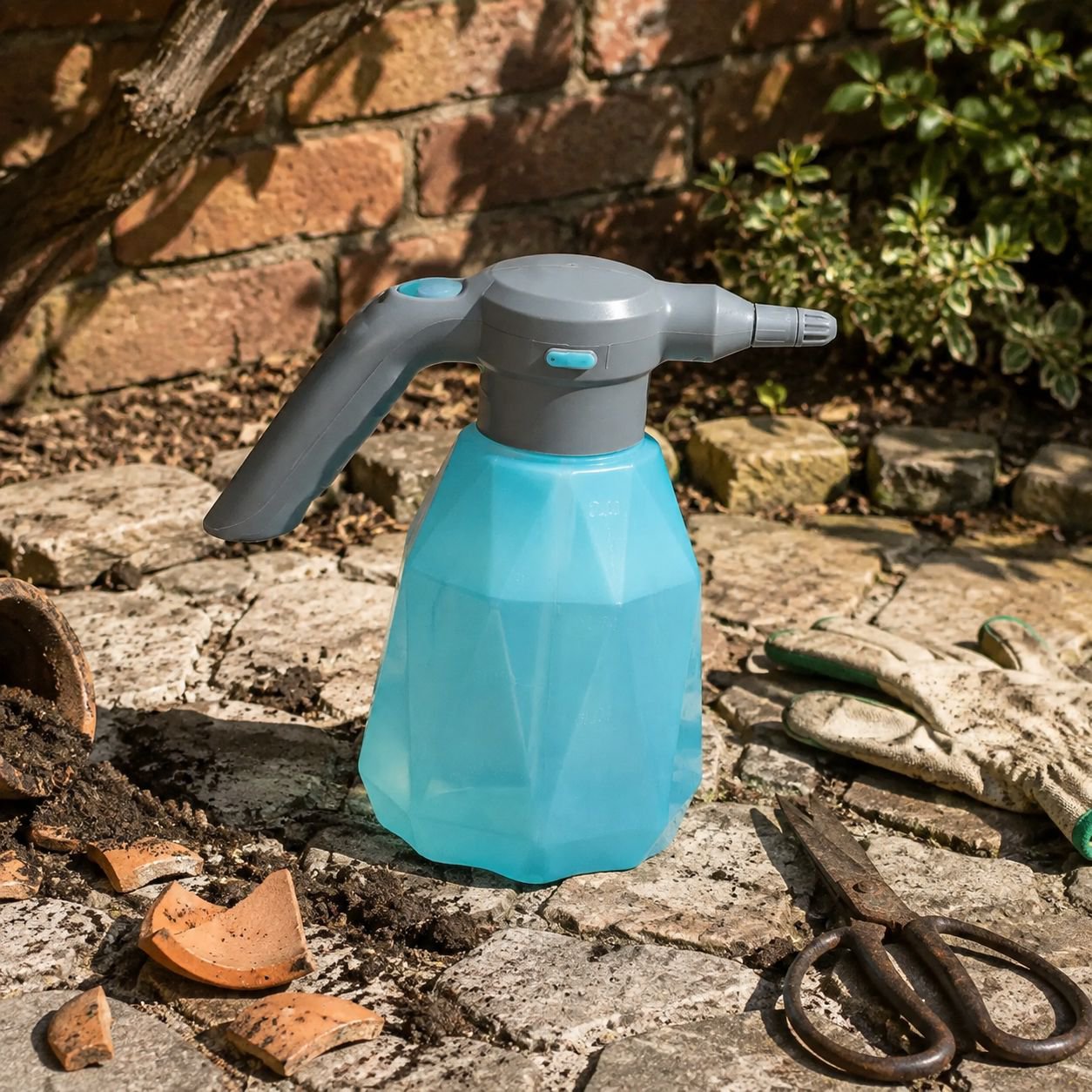Adjustable nozzle spray bottle for precise watering