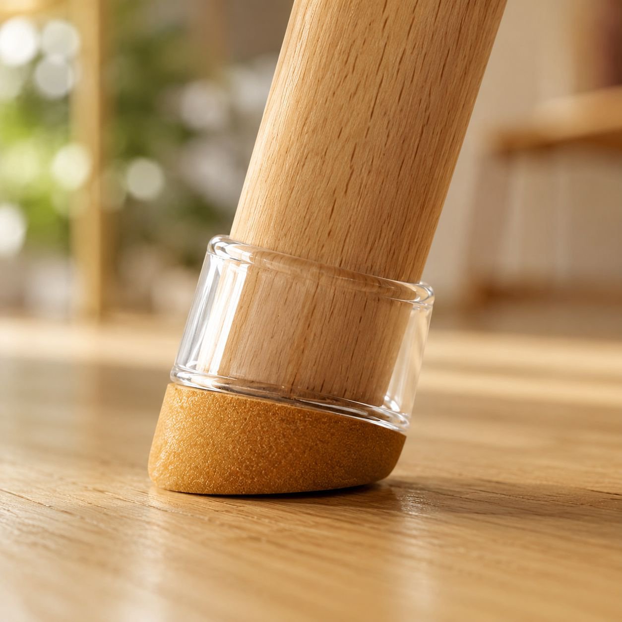 Wear-resistant chair leg covers for floor protection