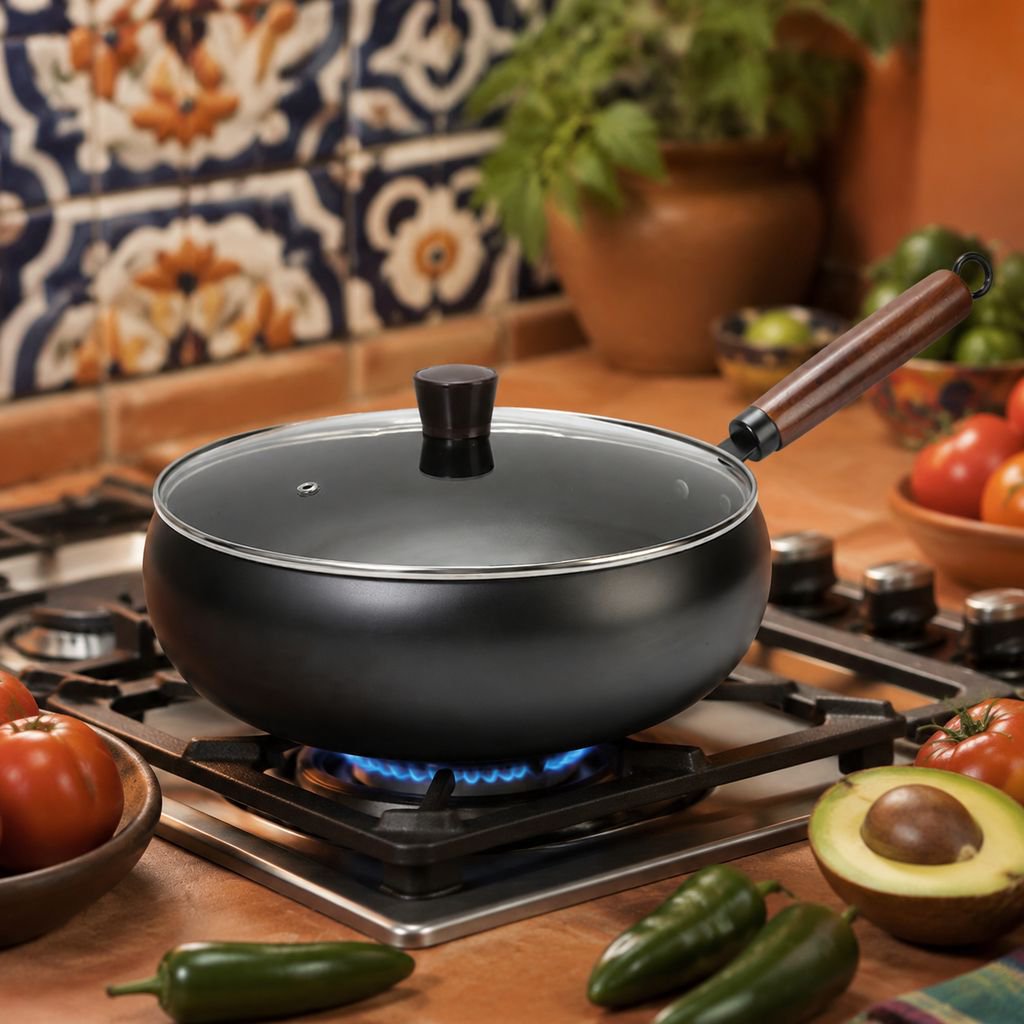 Olla de hierro multifuncional para el hogar