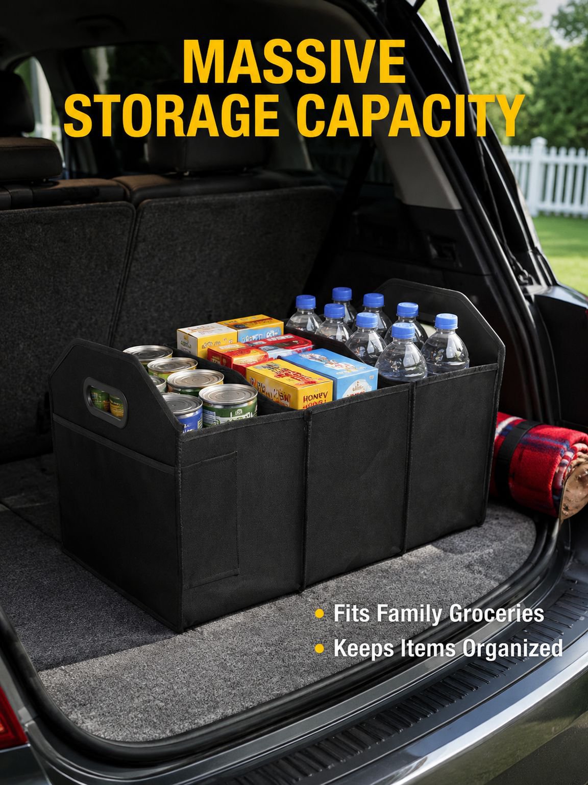 Foldable Oxford cloth car storage box