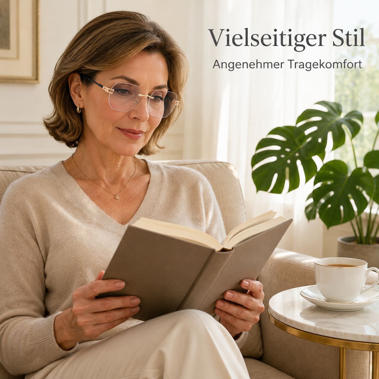 Lesebrille mit Farbverlauf
