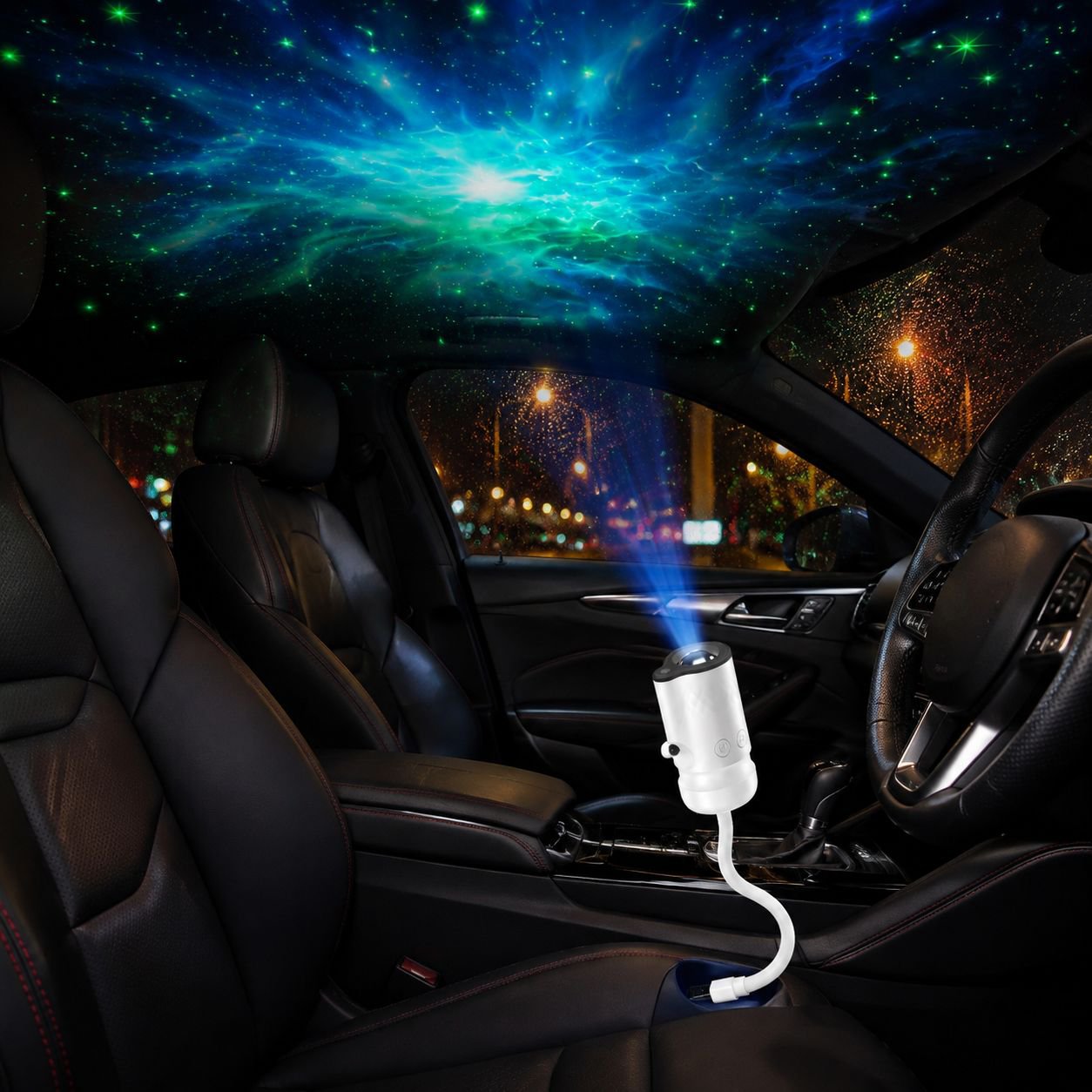 Multifunctional USB Starry Light, Car/Home/Bedroom Romantic Projection Night Light
