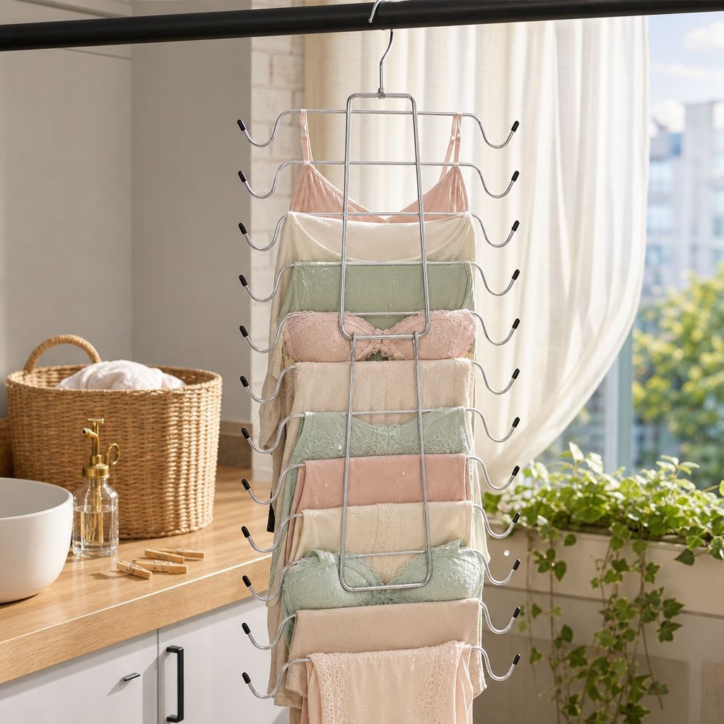Household Magic Hanger Tie Storage Rack