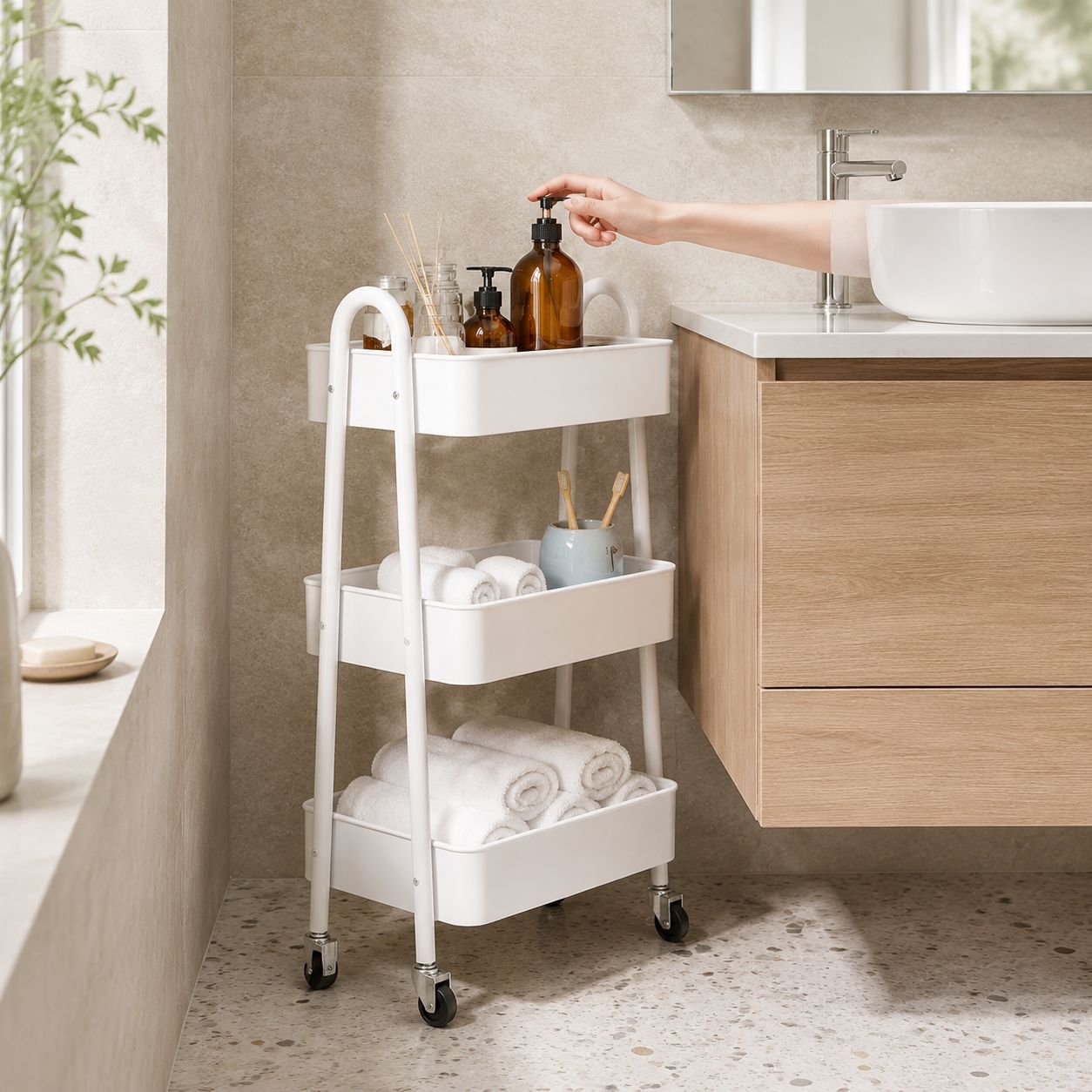 Etagères amovibles chambre à coucher rack de rangement cuisine salle de bain rack de rangement multi