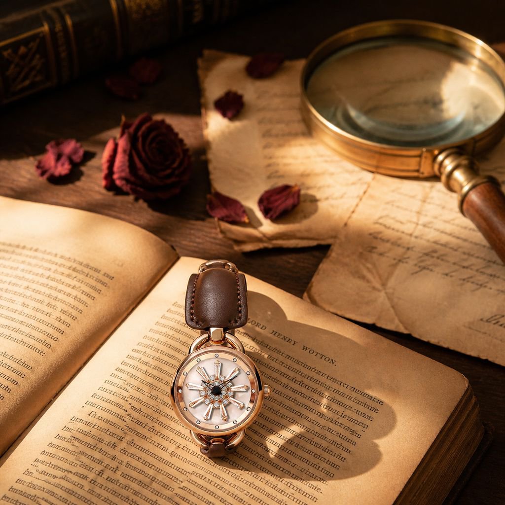 Goddess Waterproof Watch Snowflake Wristwatch Waterproof Wristwatch Snowflake Waterproof Watch