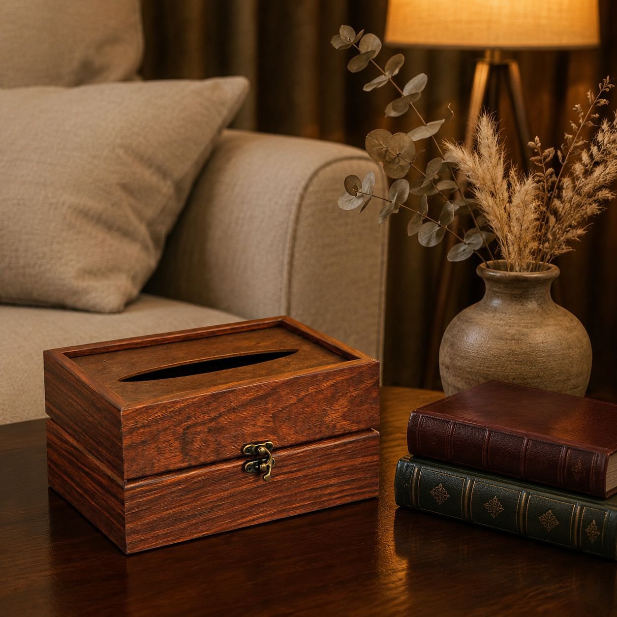 Solid wood tissue box Chinese style living room wooden multifunctional hotel paper box office tissue