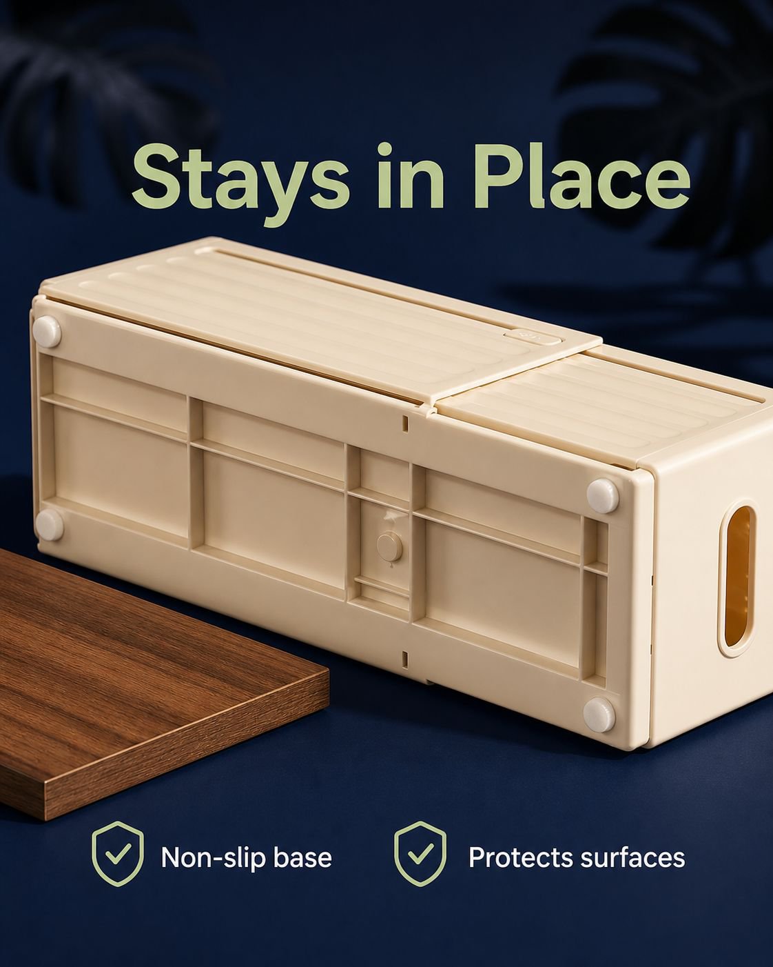 Easy-to-install adjustable drawer organizer