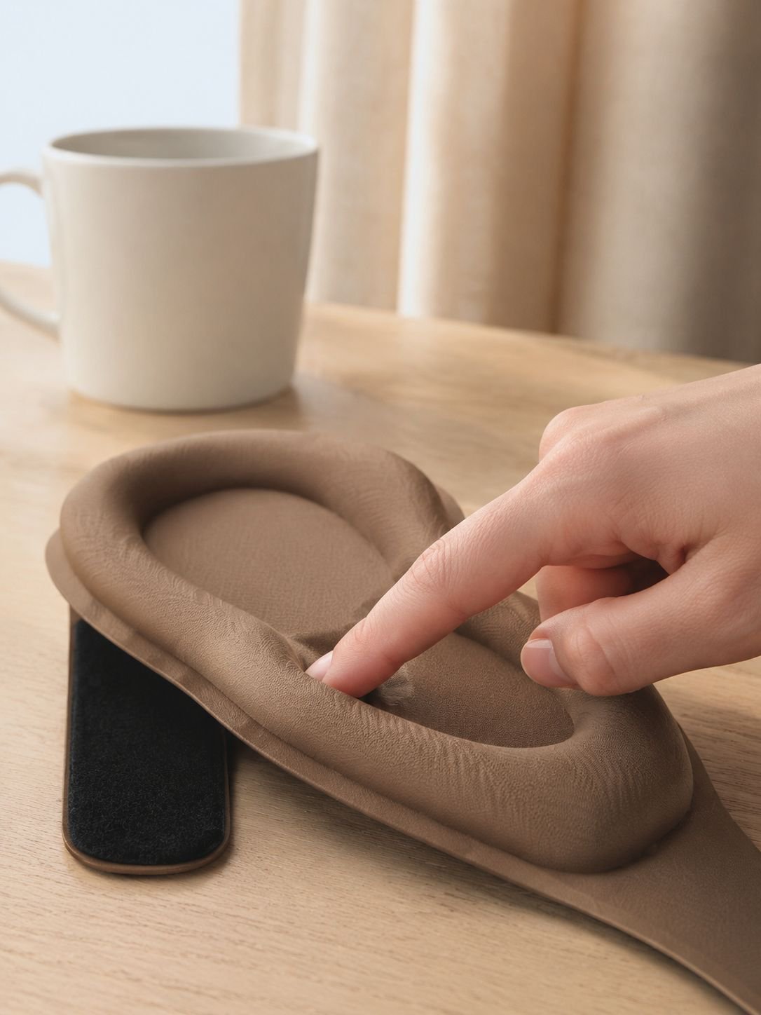 Komfortable Augenmaske mit innovativen Schwerperlen