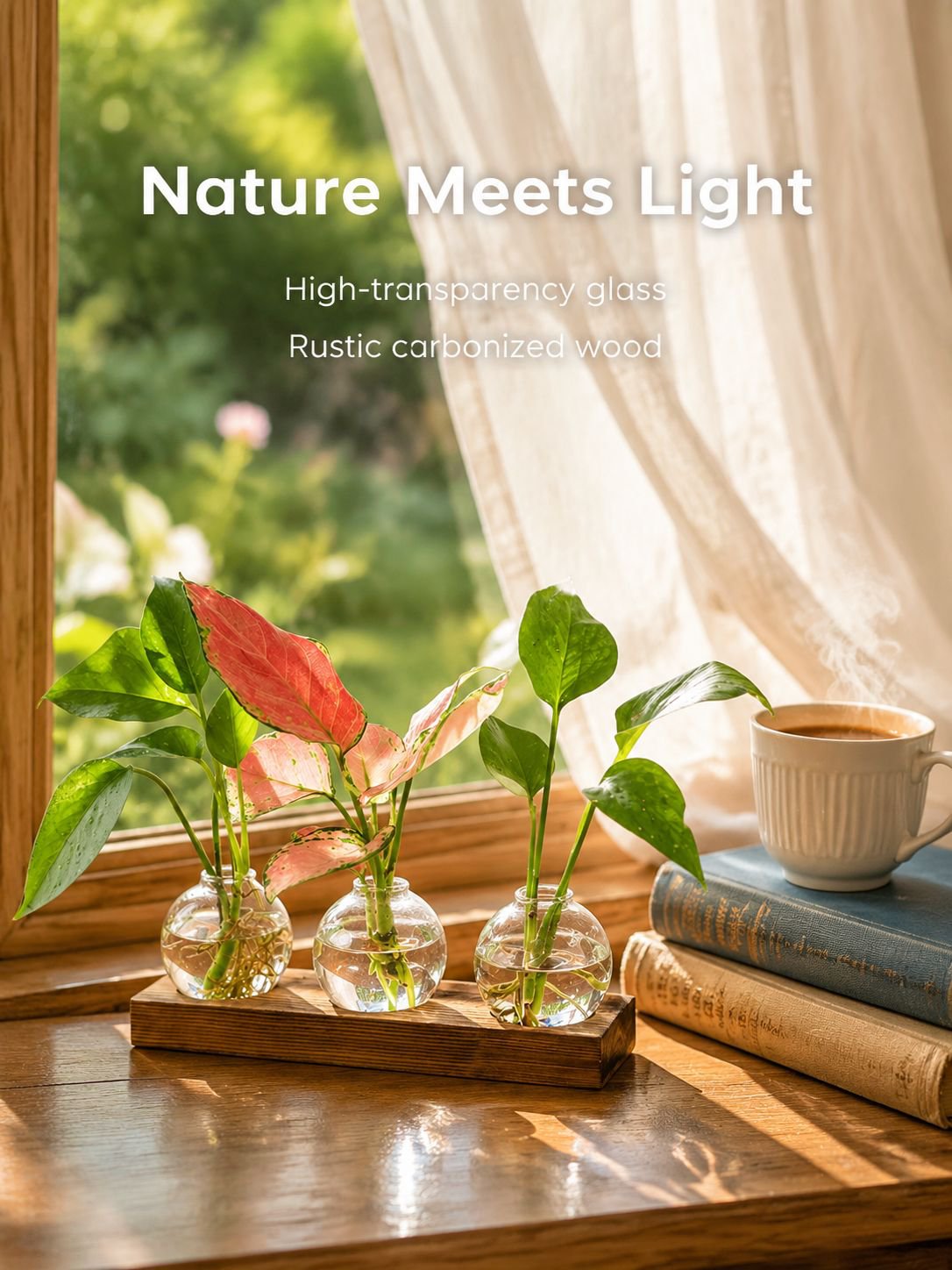 Glass light bulb vase