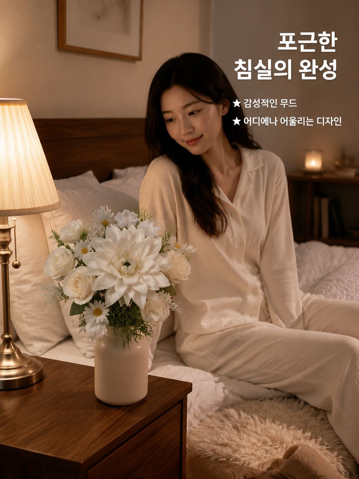 인테리어 인조 꽃 장식