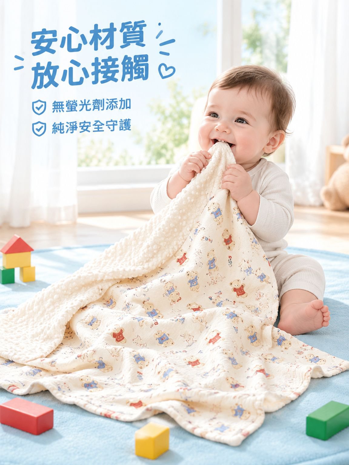 純棉多功能嬰兒毯