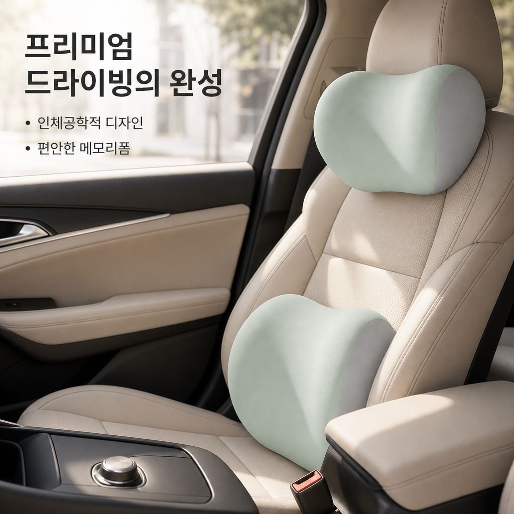 차량용 허리 및 목 지지대 세트