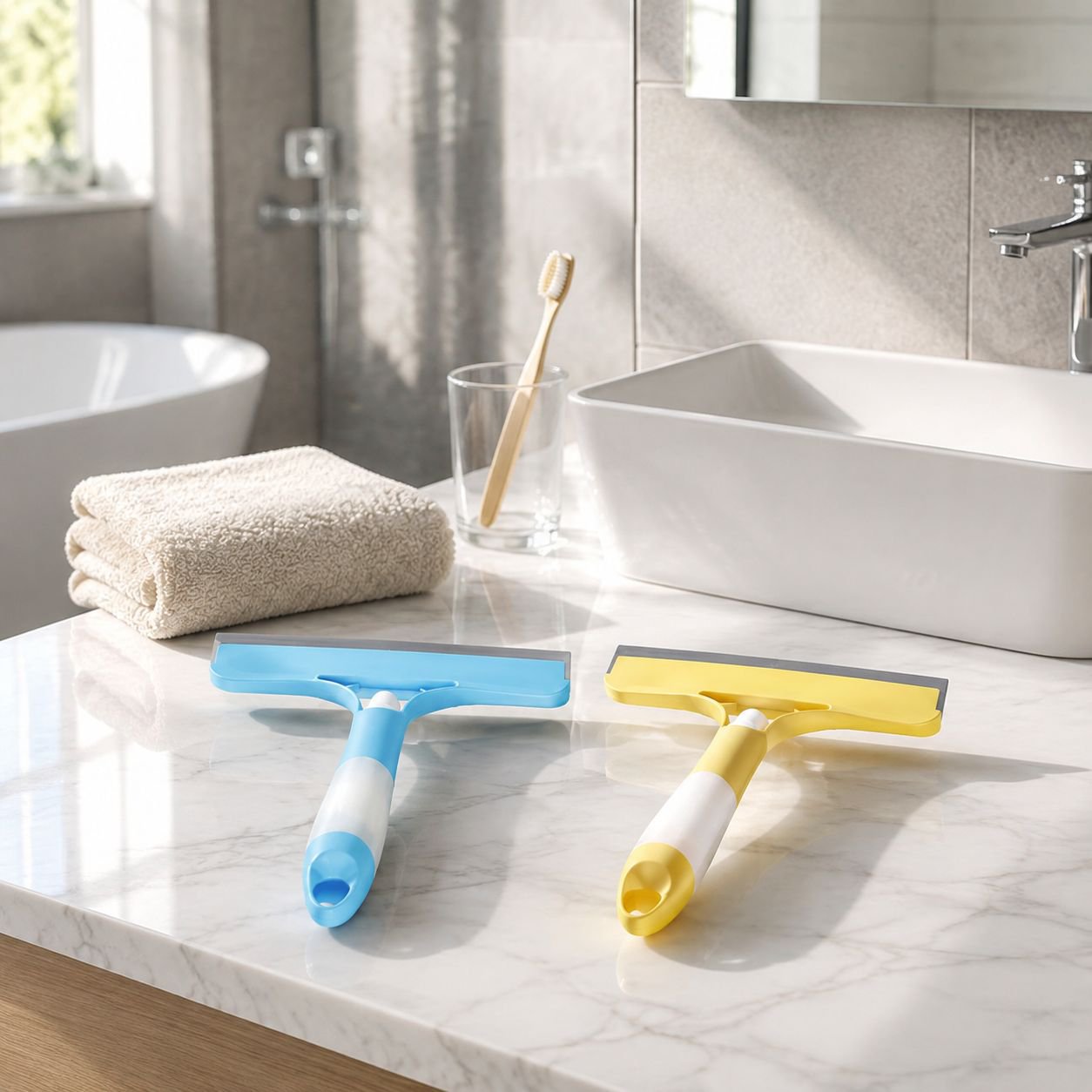 Household Multifunctional Glass Cleaner with Integrated Spray