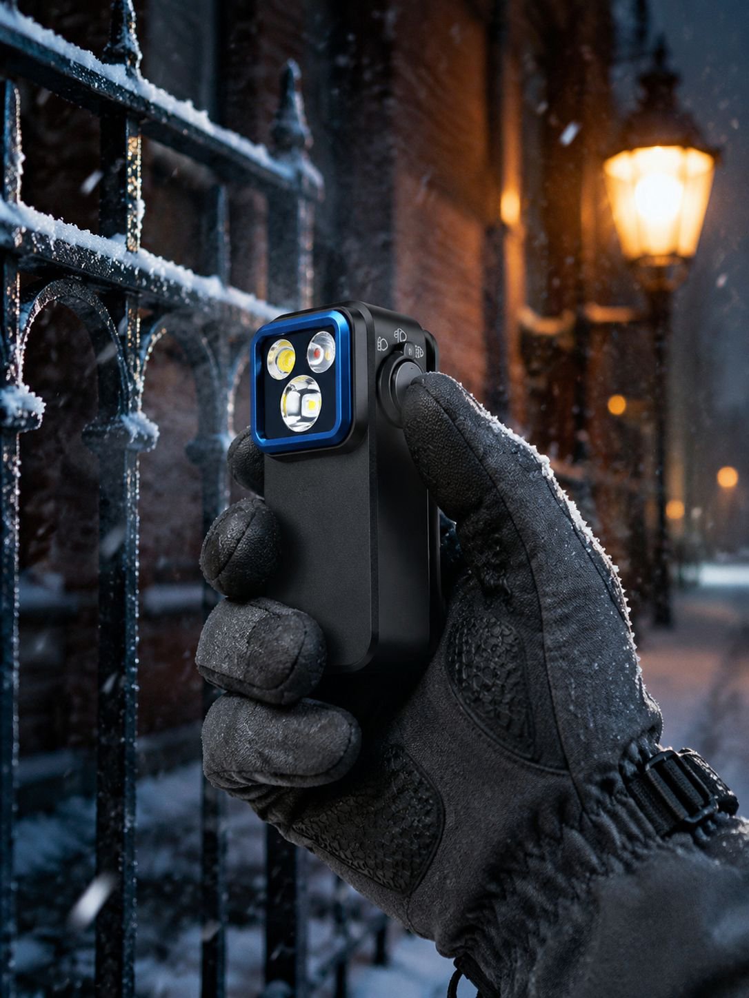 Oplaadbare LED zaklamp met krachtige schijnwerper voor buitengebruik