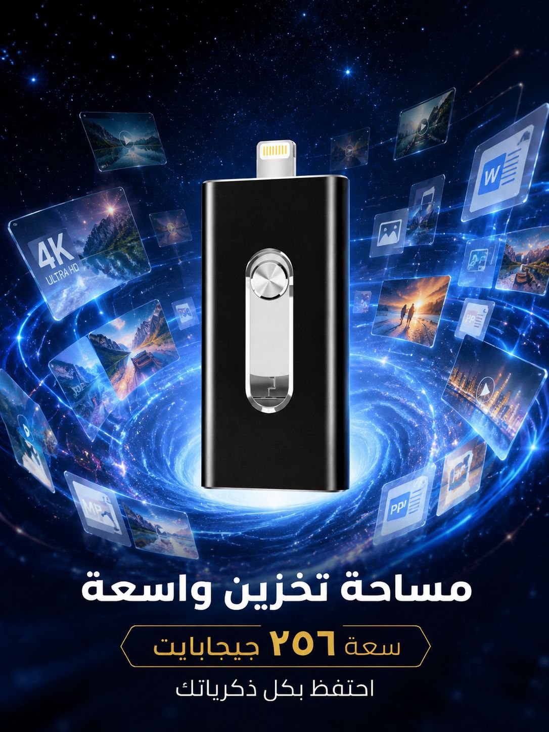 قرص صلب فلاش ذو ثلاث وظائف، عالي السرعة وسعة تخزين كبيرة