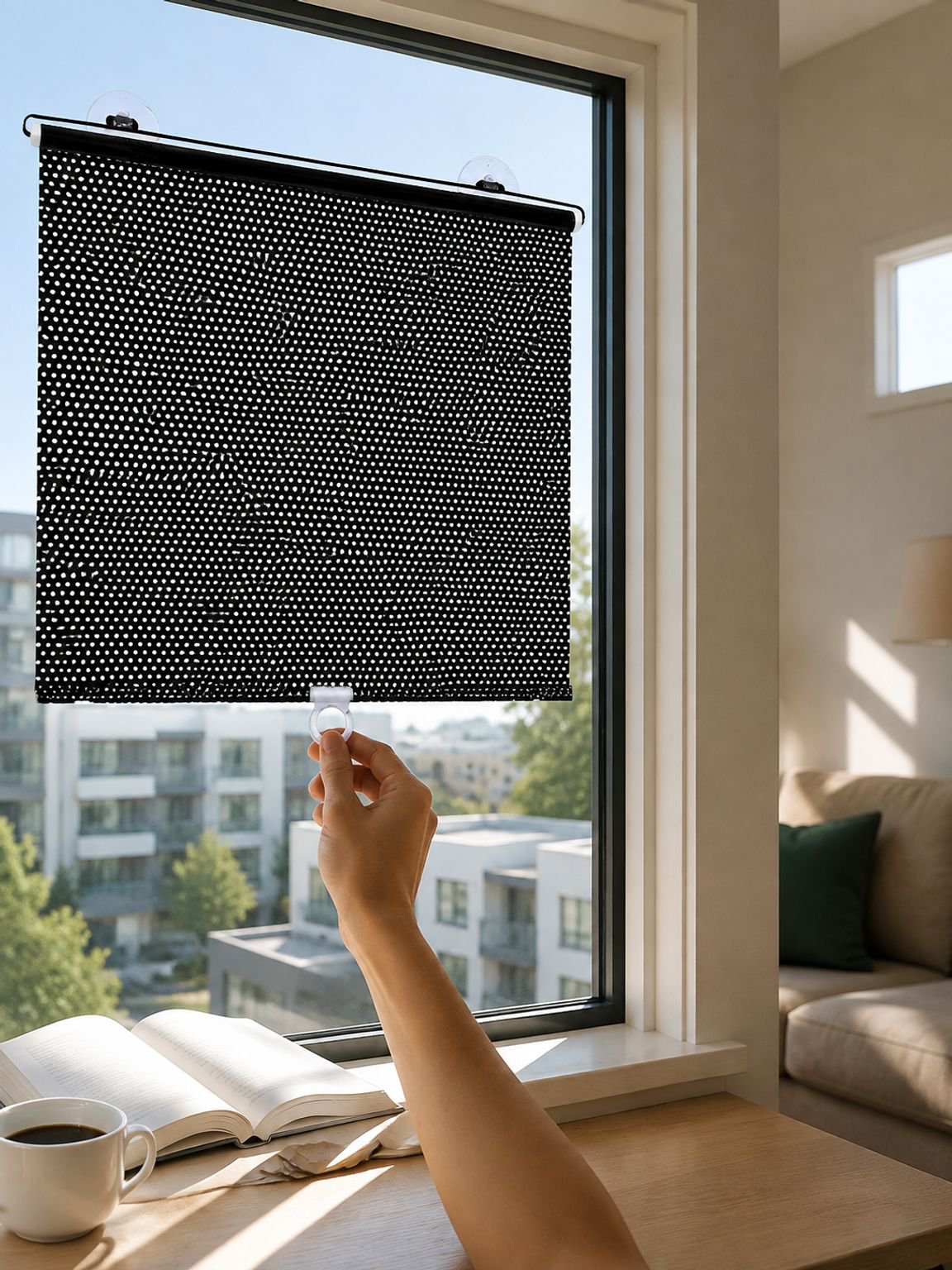 Kitchen Window Blackout Roller Blind Curtain