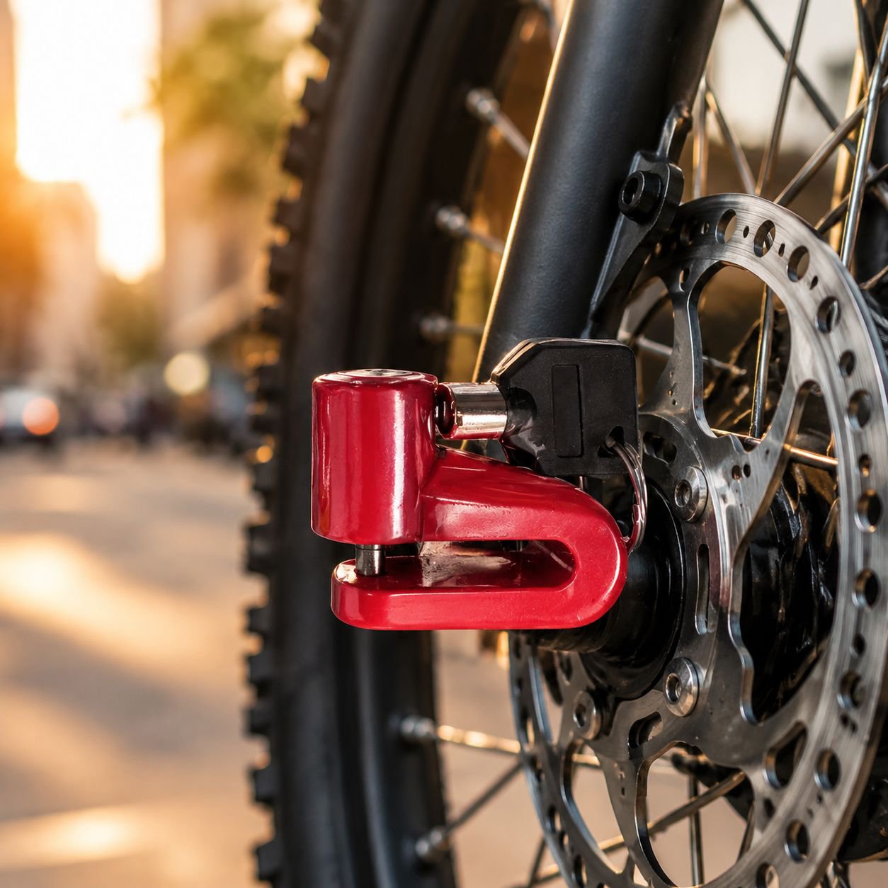 Electric Bike Lock Motorcycle Anti-theft Disc Brake Lock Waterproof Rustproof
