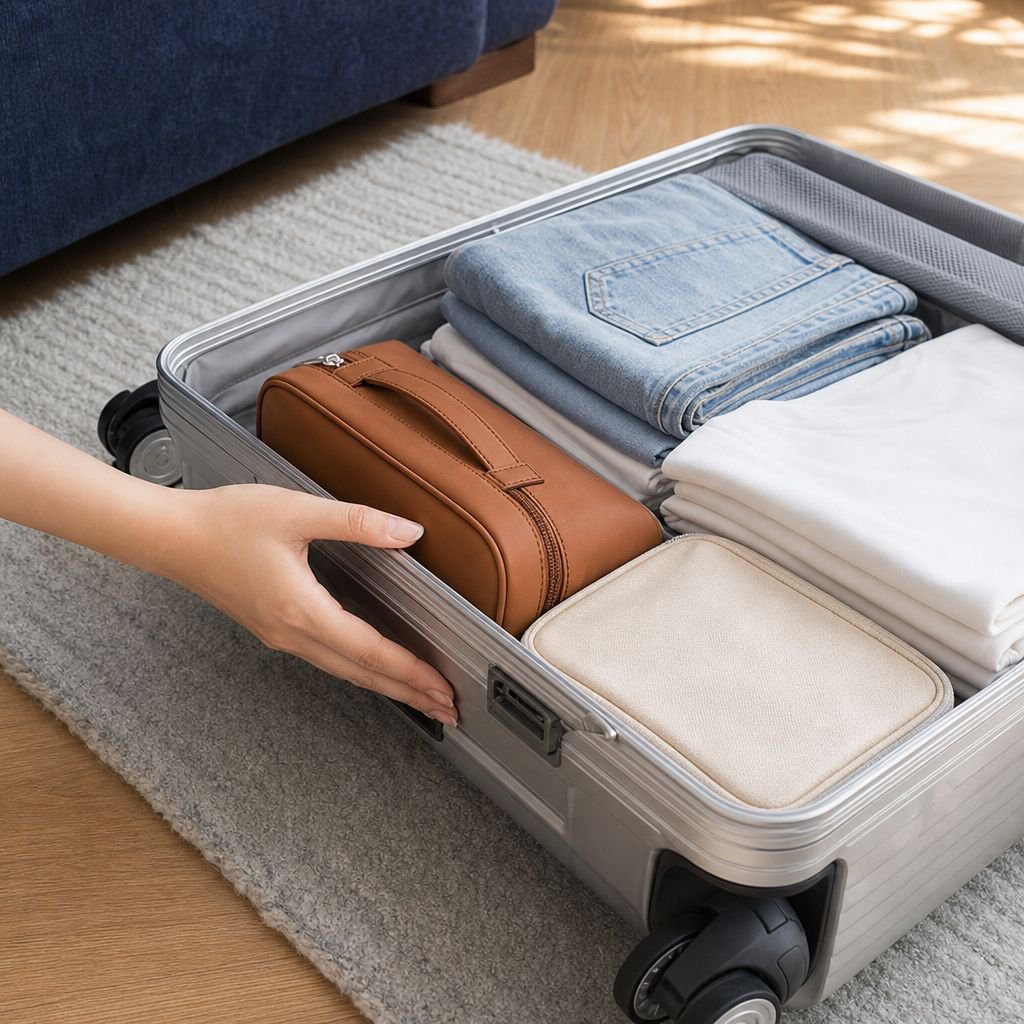 Multi-functional 3-Piece Cosmetic Bag Set