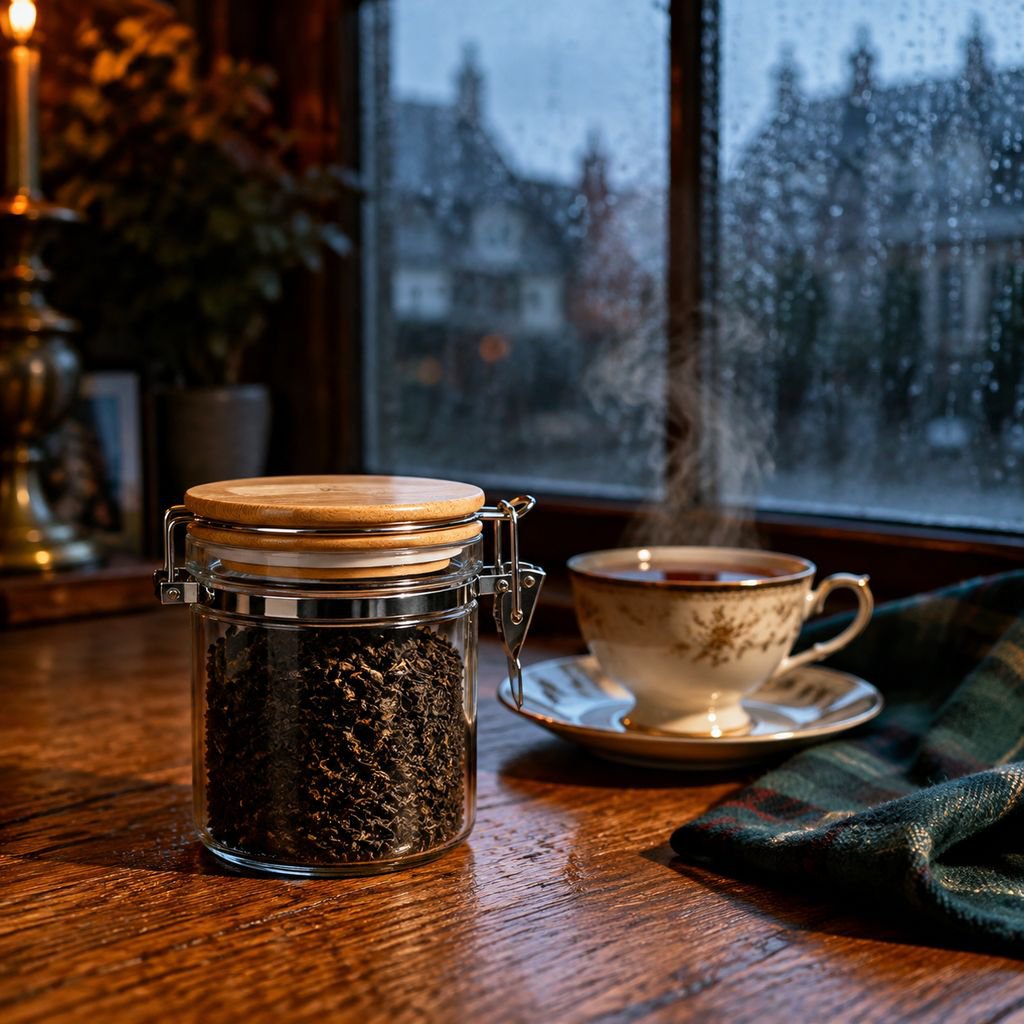 Household Large Glass Cereal Storage Jar, Tea Canister