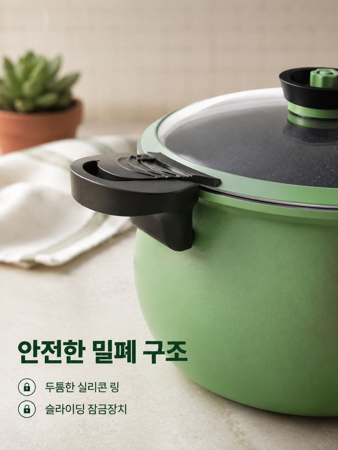 다기능 미압 논스틱 요리 냄비
