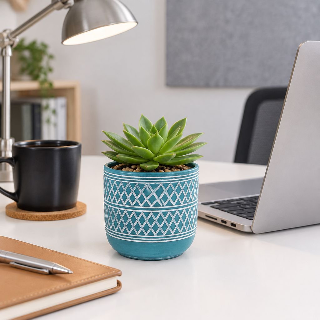 Indoor Balcony Creative Ceramic Green Plant Pot