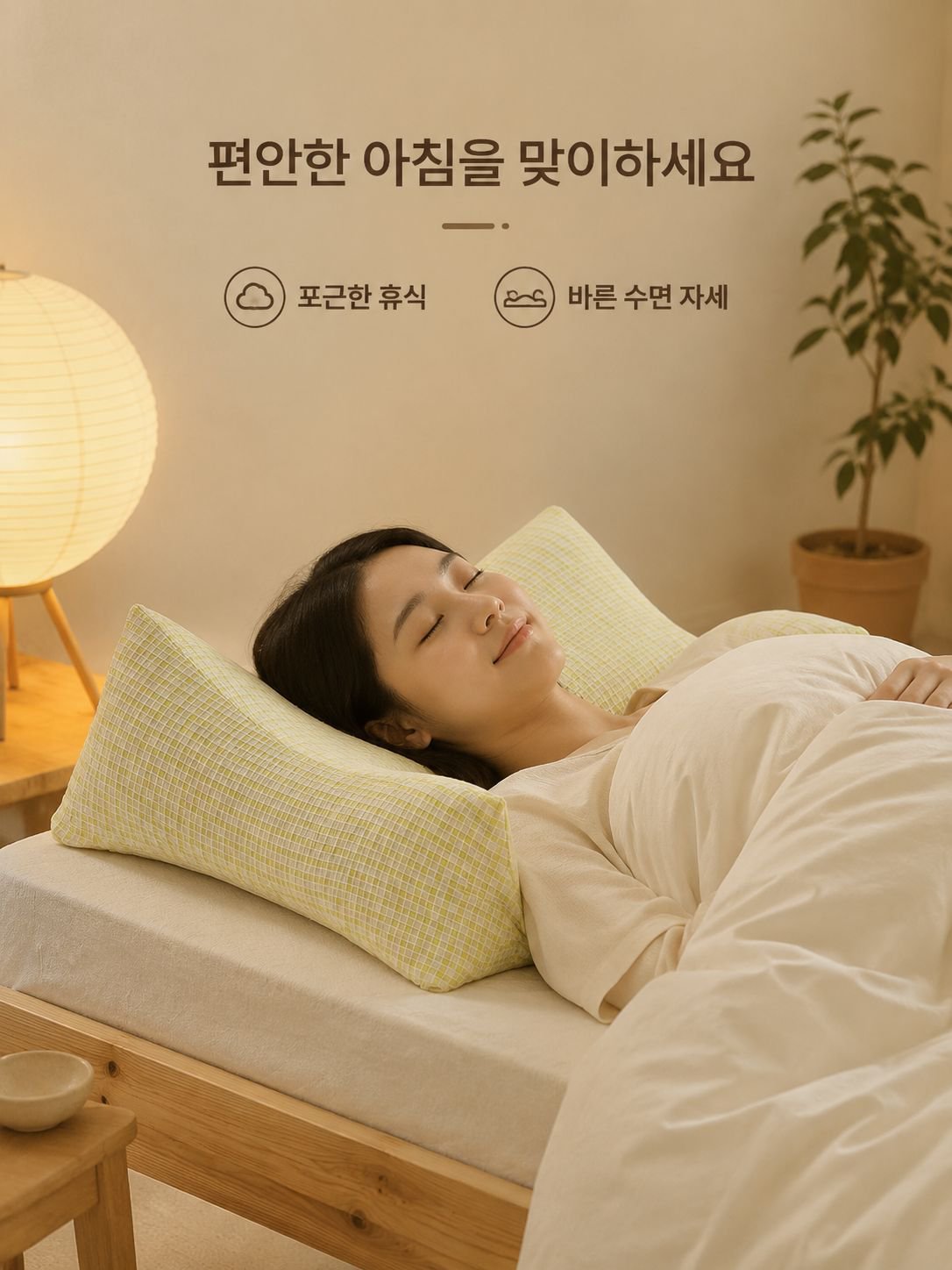 삼각형 분리형 메밀 경추 베개